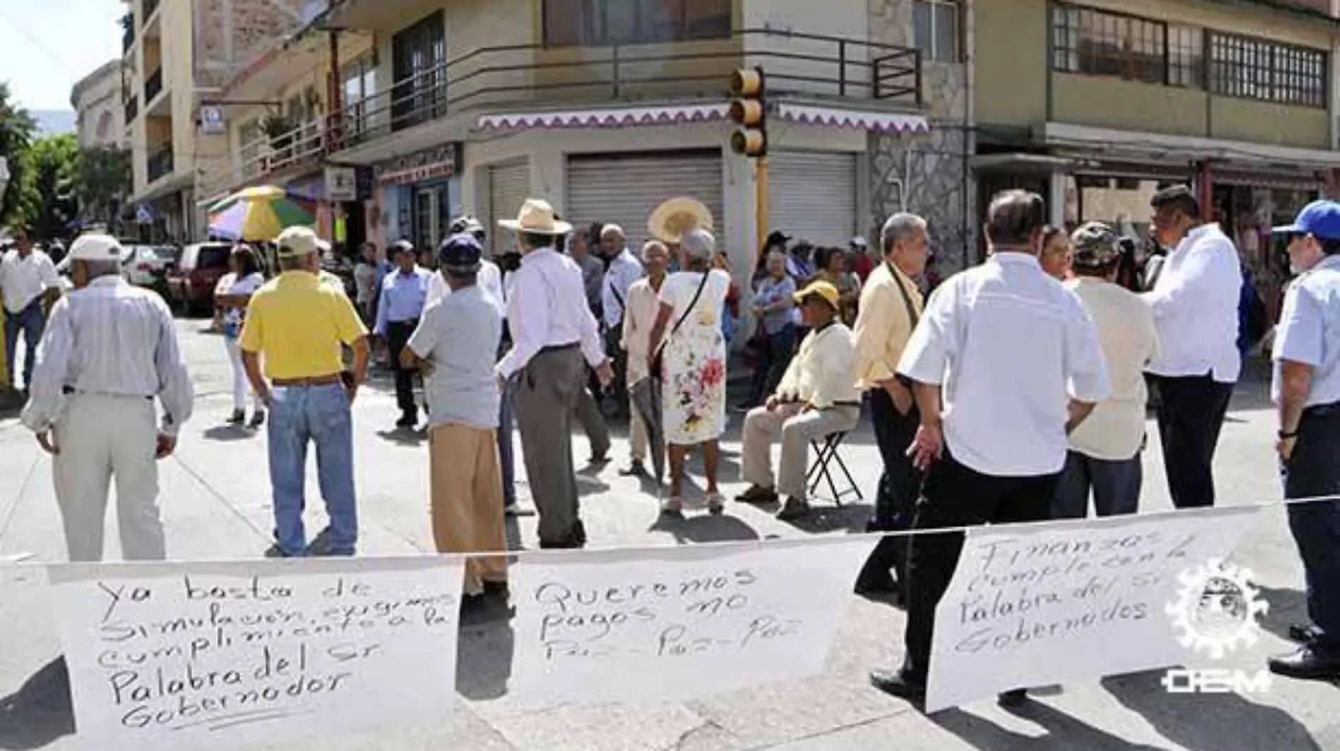 Chilpancingo - protesta en las calles de la ciudad